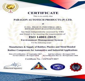 ISO 14001:2015 CERTIFICATE